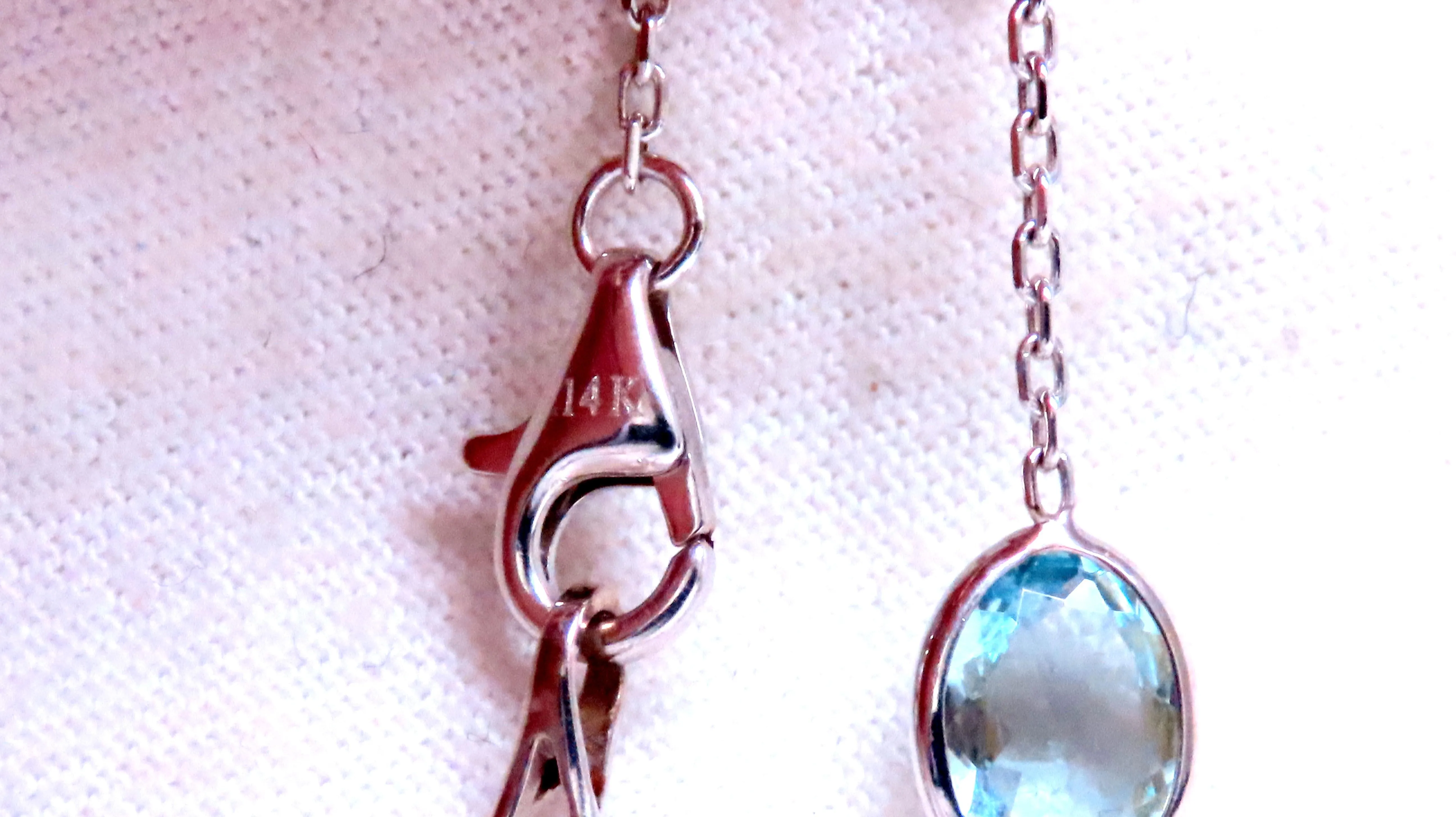 40ct Natural Aquamarine Diamond Yard Necklace 54115