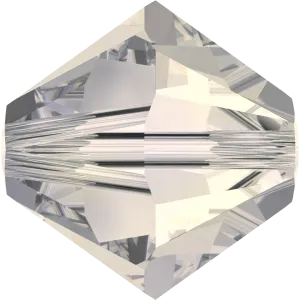 5328 Swarovski Bicone Beads, Crystal Moonlight (001 MOL)