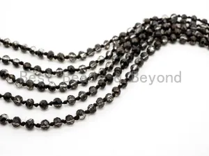 60" EXTRA Long Hand Knotted Crystal Necklace