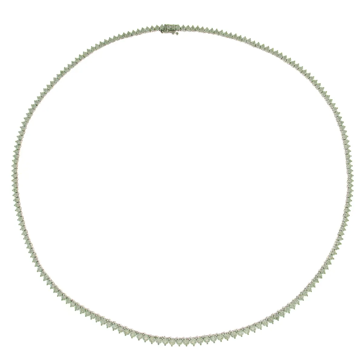 6.73ct tw Diamond Riviera Line Tennis Gradual Statement Necklace