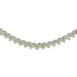 6.73ct tw Diamond Riviera Line Tennis Gradual Statement Necklace