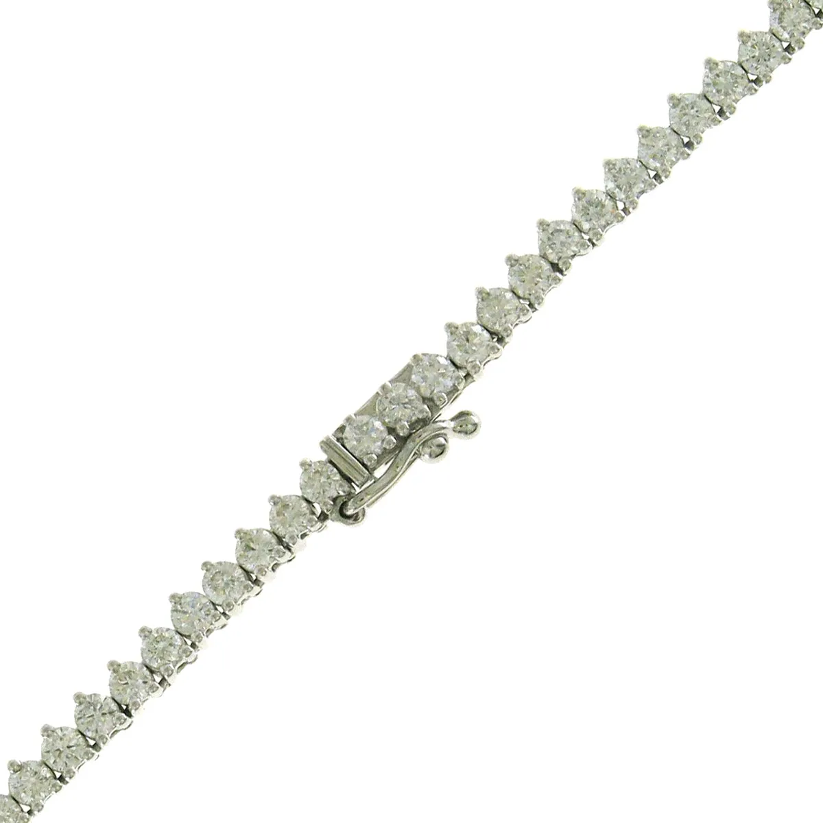 6.73ct tw Diamond Riviera Line Tennis Gradual Statement Necklace