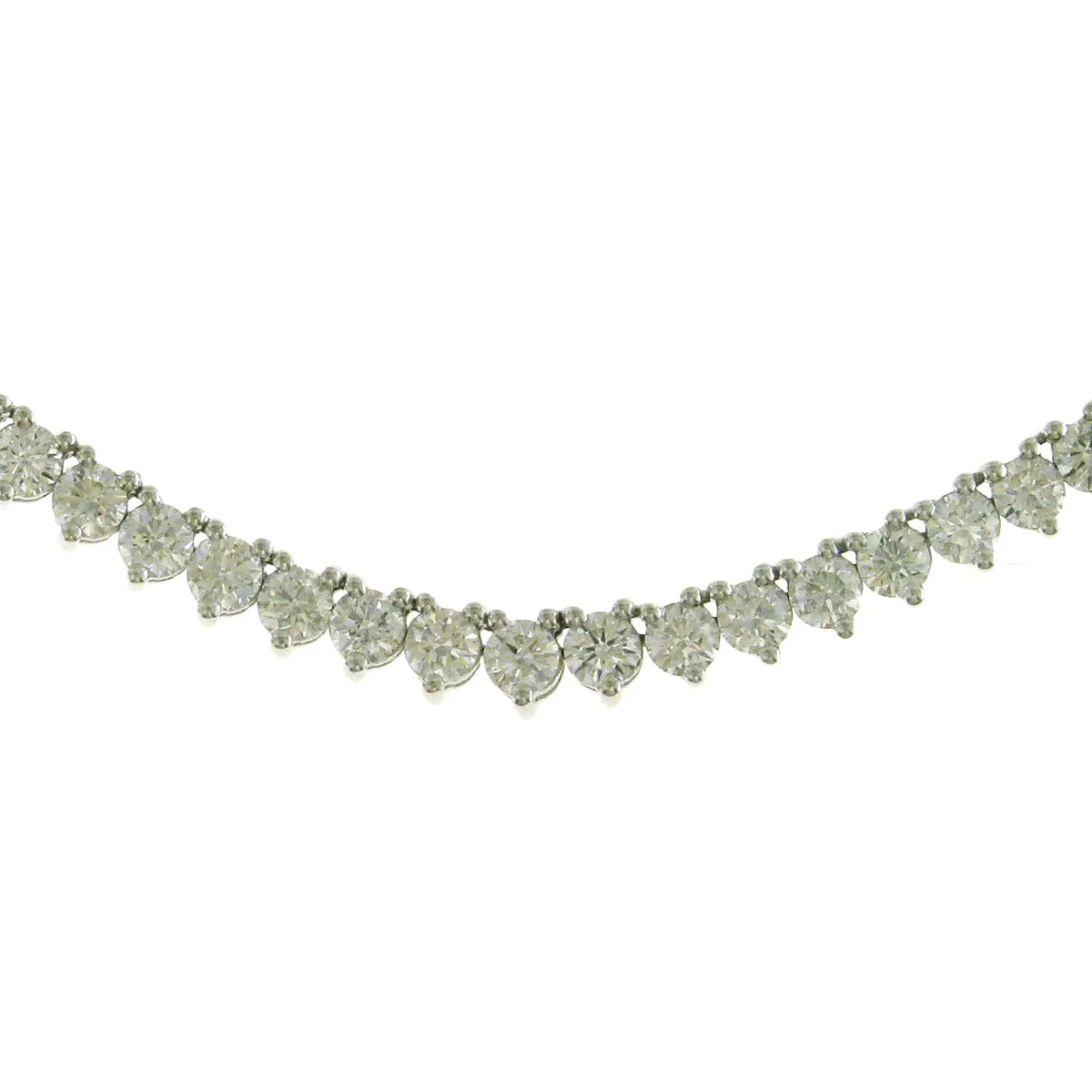 6.73ct tw Diamond Riviera Line Tennis Gradual Statement Necklace