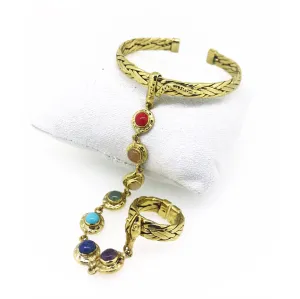 7 Chakra Bracelet Hand Harness