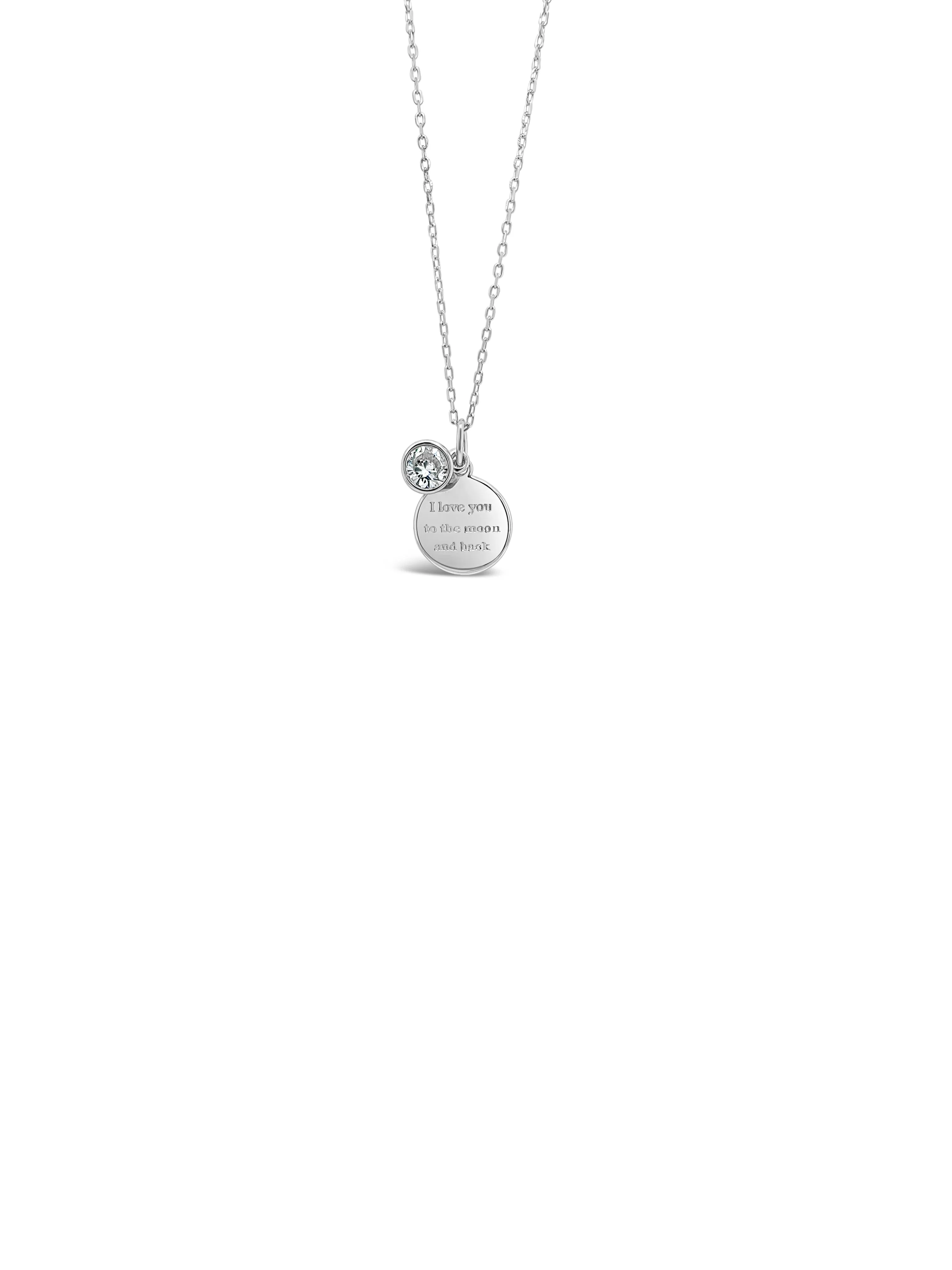 Absolute Kids Sterling Silver Disc Necklace