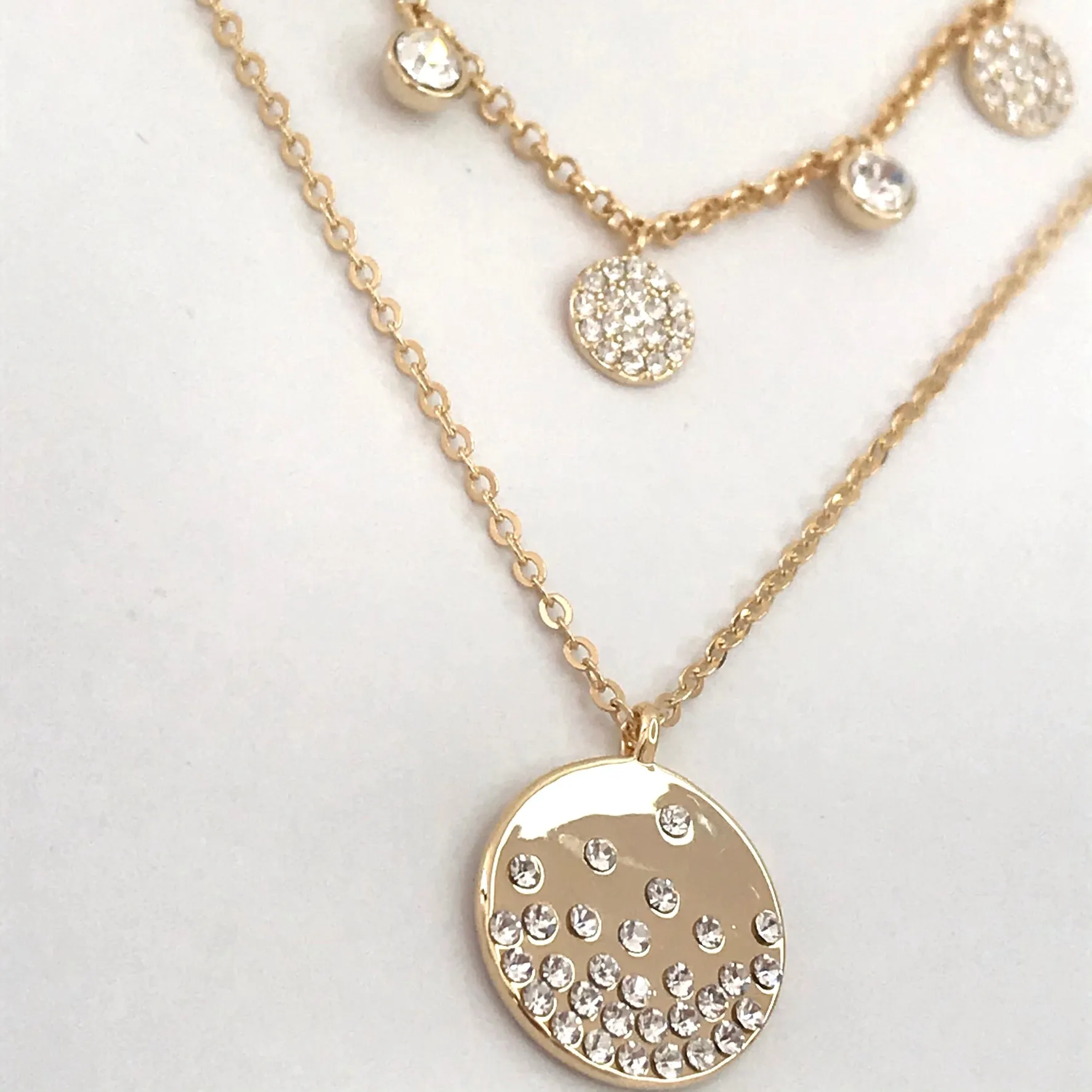 Absolute Sparkler Double Necklace - Gold
