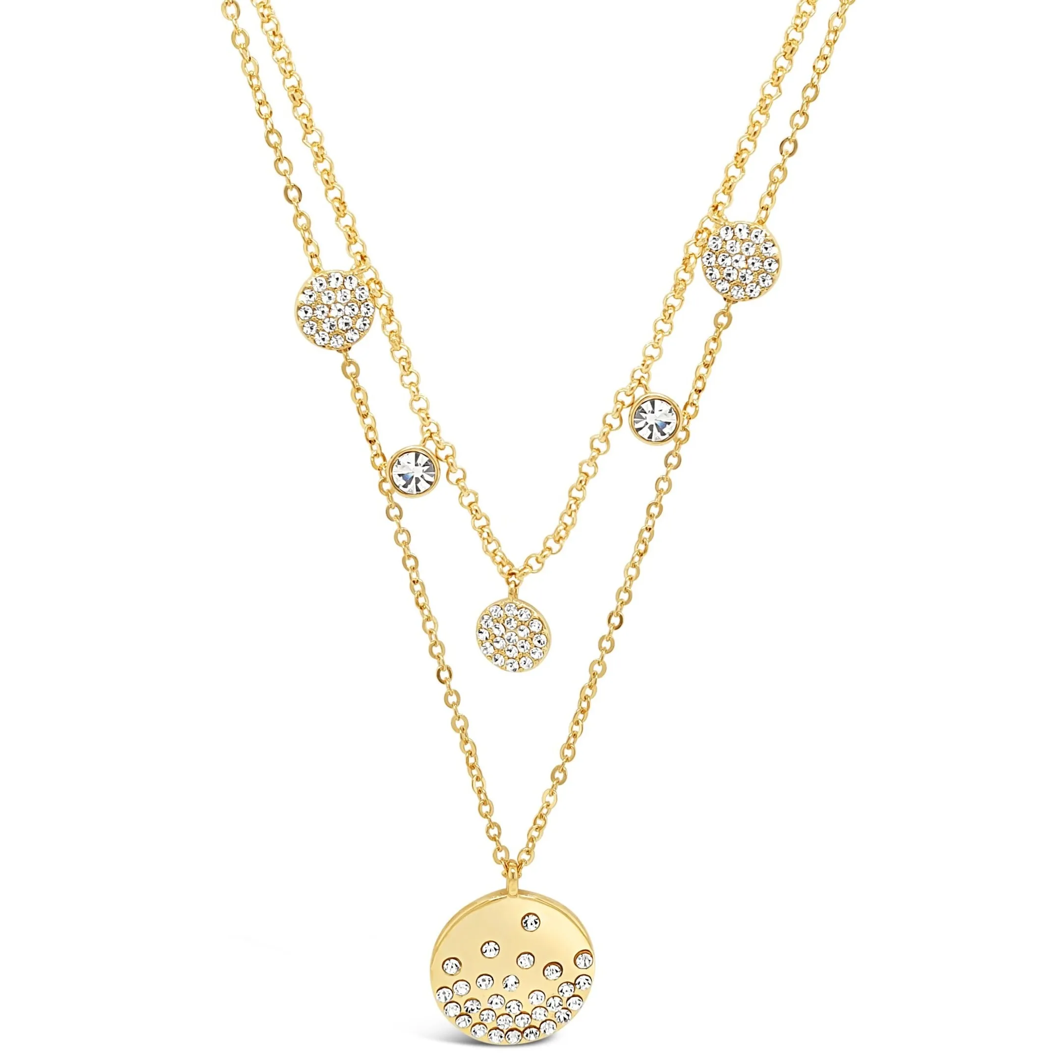 Absolute Sparkler Double Necklace - Gold