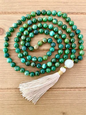 African Jade Mala