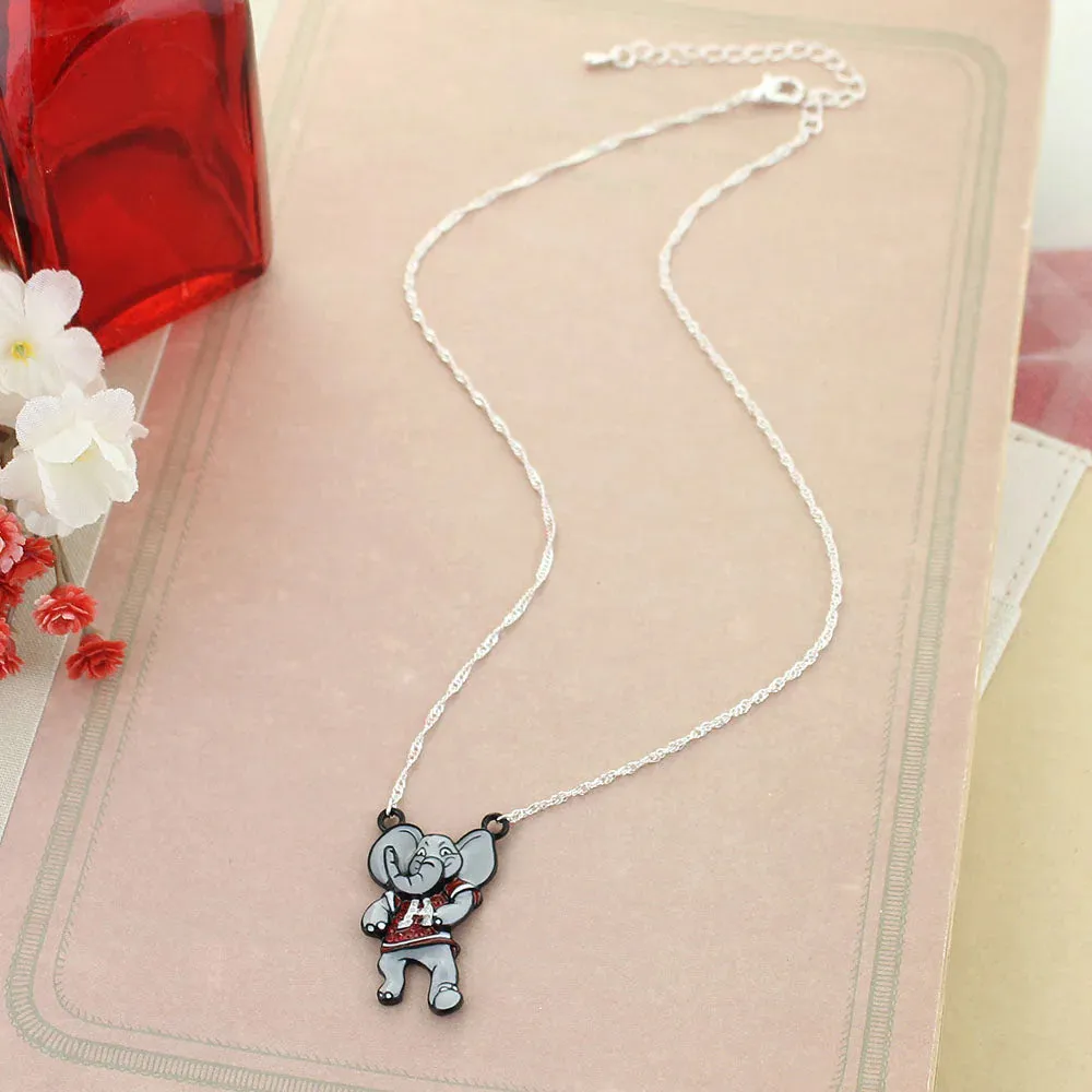 Alabama "Big Al" Crystal Logo Necklace
