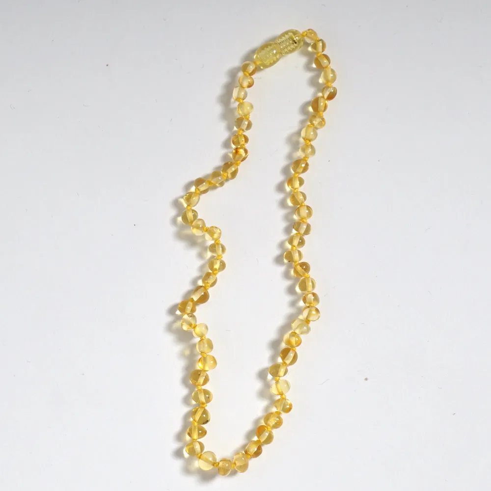 Amber Baby Necklace - Lemon