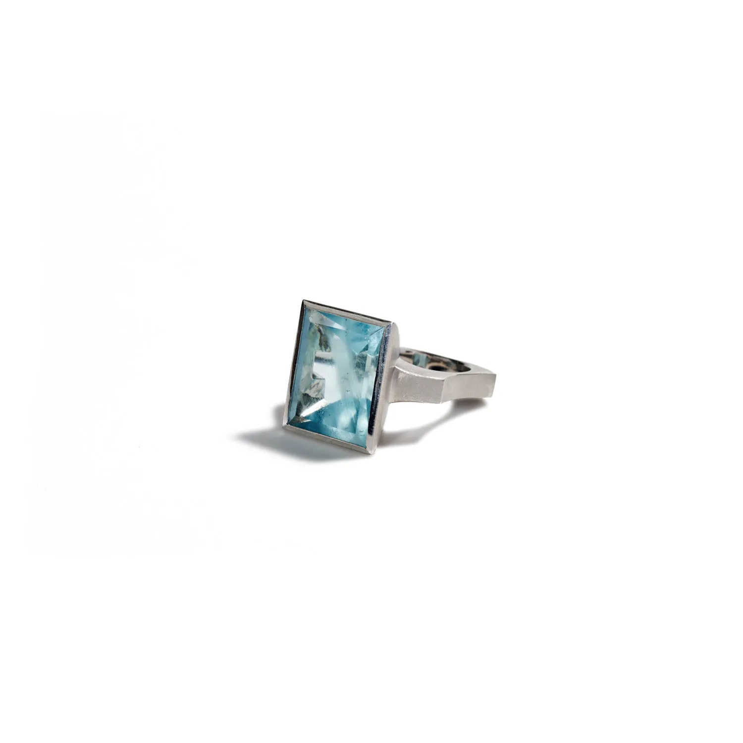 Aquamarine Mirror Ring