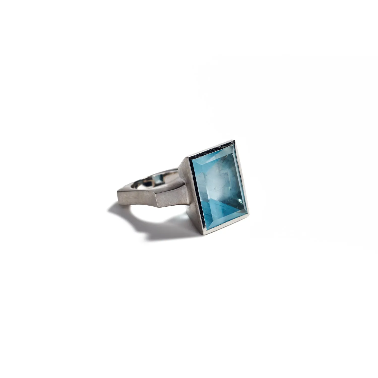 Aquamarine Mirror Ring