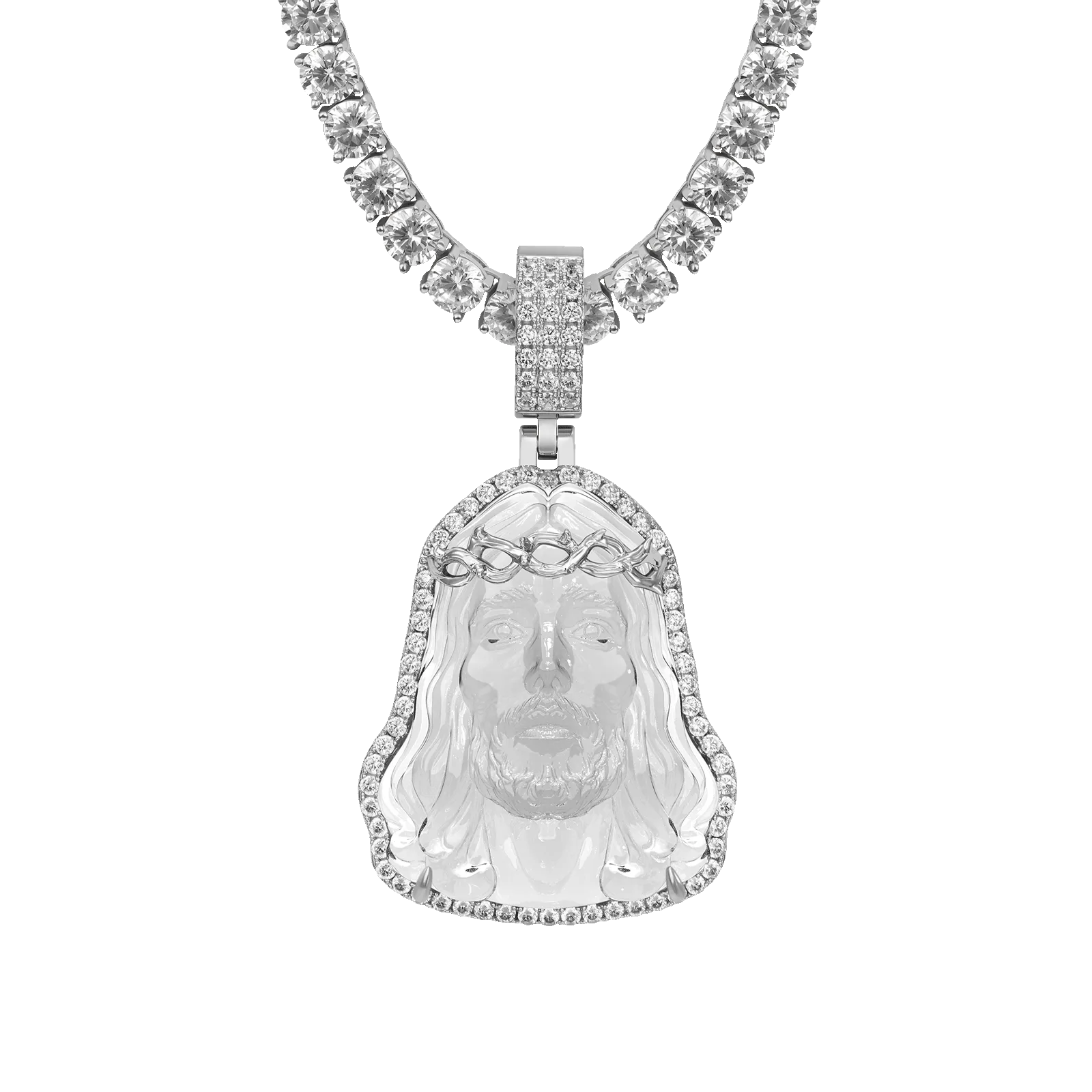 Arcenciel Gospel Transparent Jesus Pendant