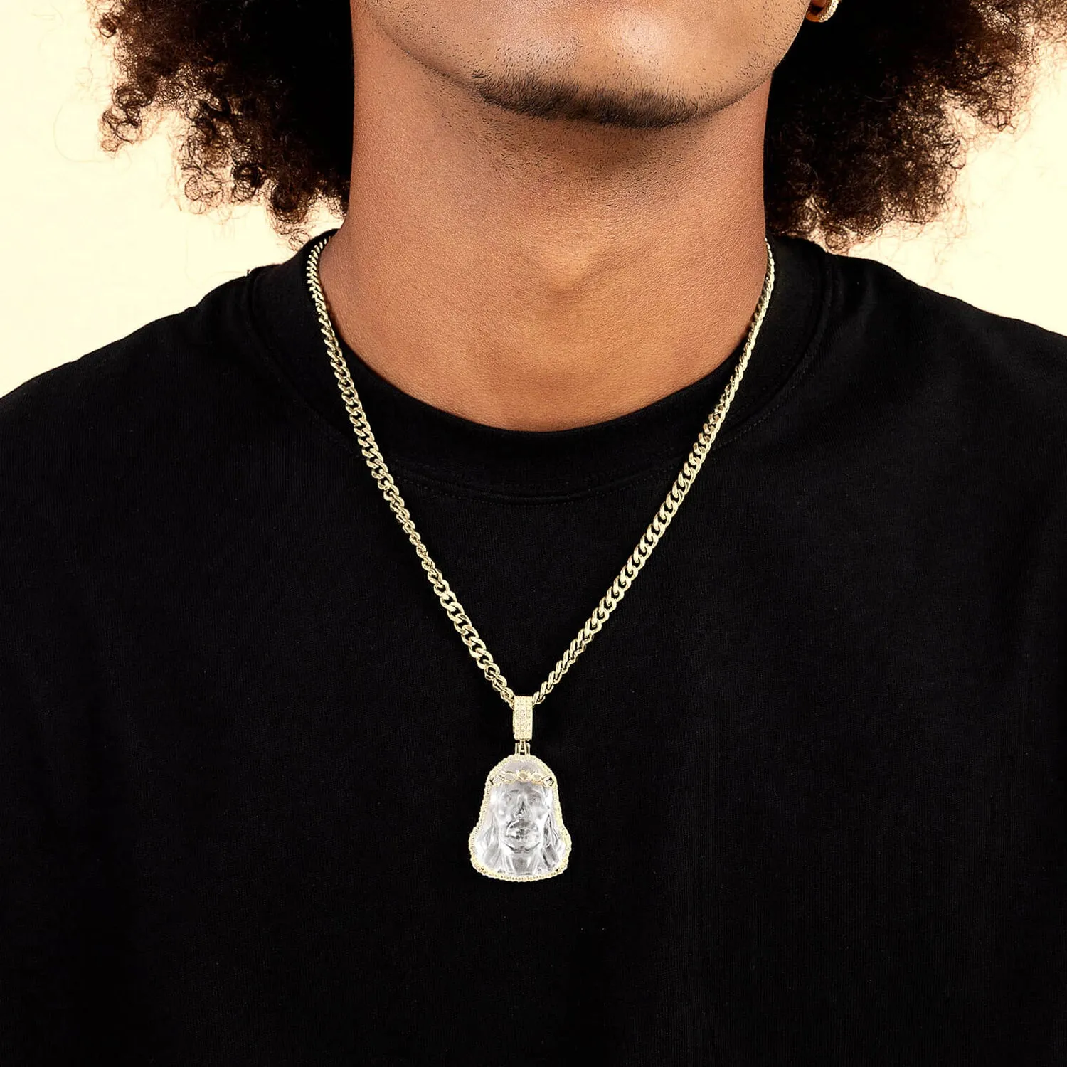 Arcenciel Gospel Transparent Jesus Pendant