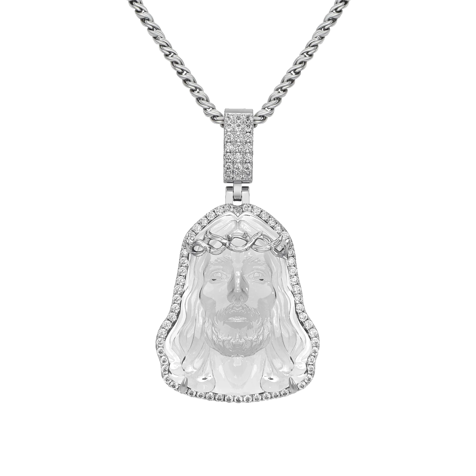 Arcenciel Gospel Transparent Jesus Pendant
