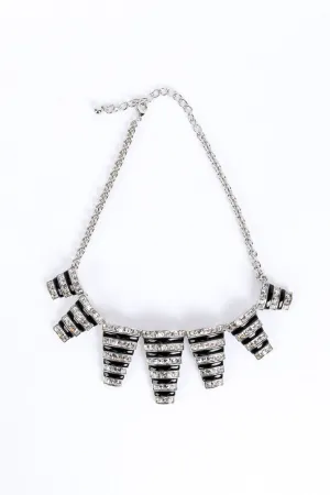 Art Deco Column Pendant Necklace