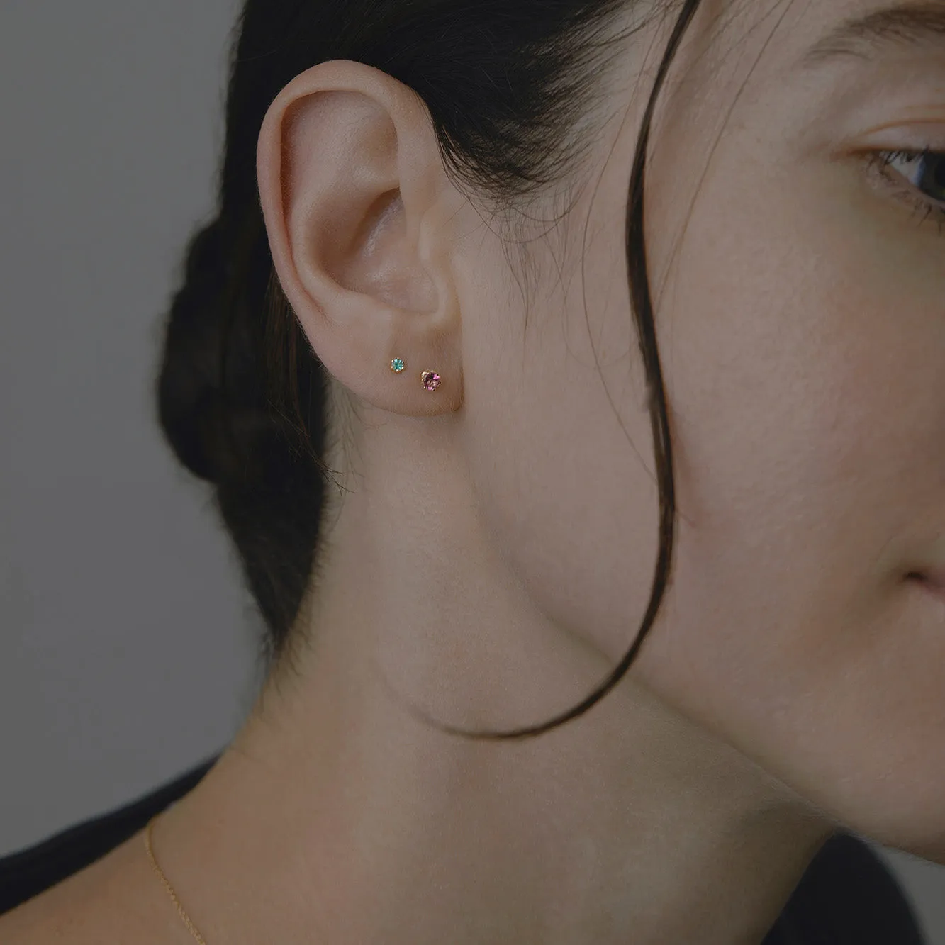 Baby Emerald Studs | E1901E