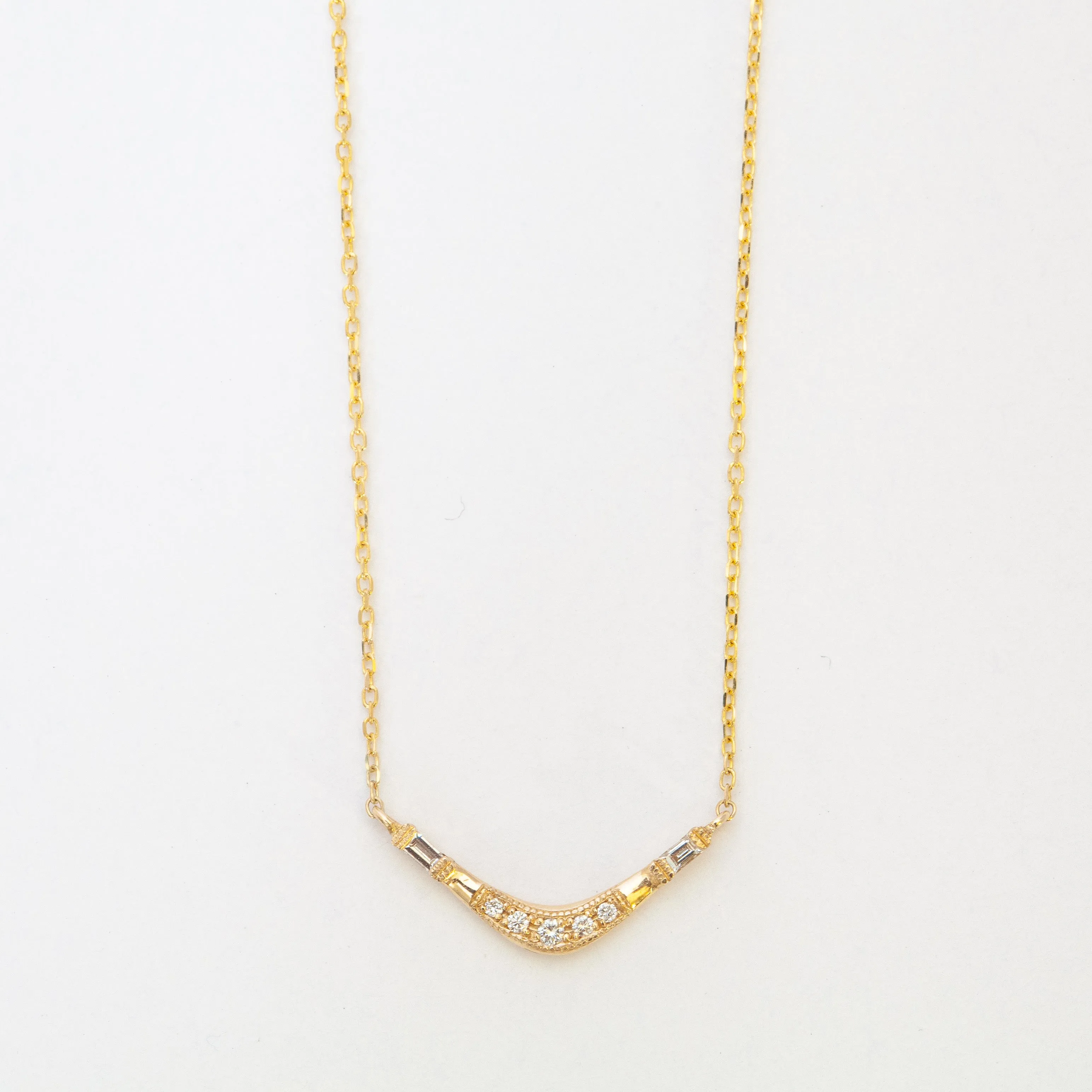 Baguette Wave Necklace