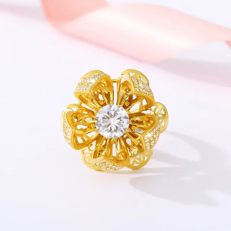 Beautiful Blooming Flower Ring