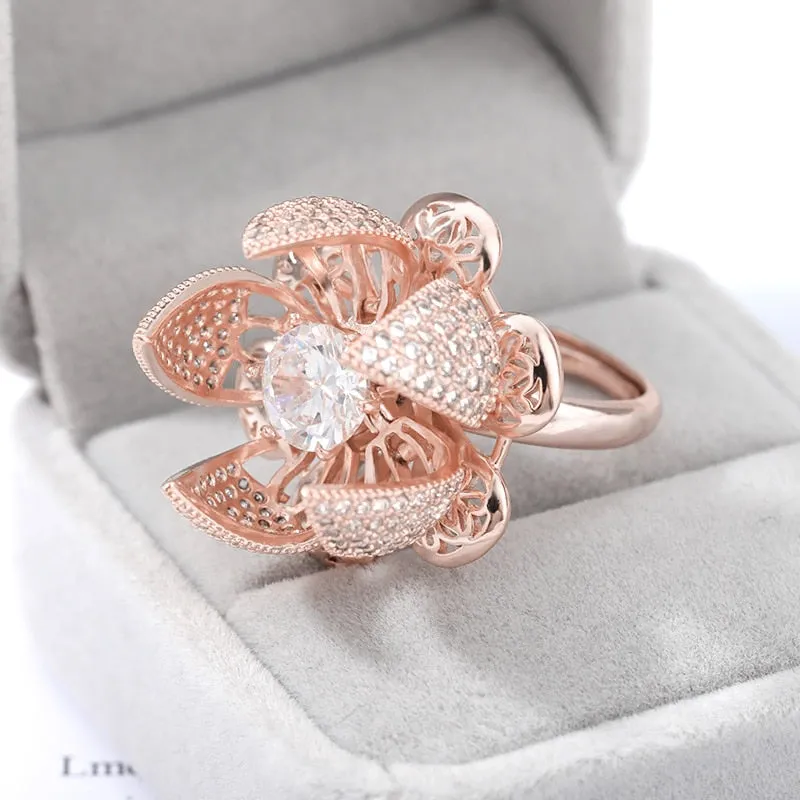 Beautiful Blooming Flower Ring