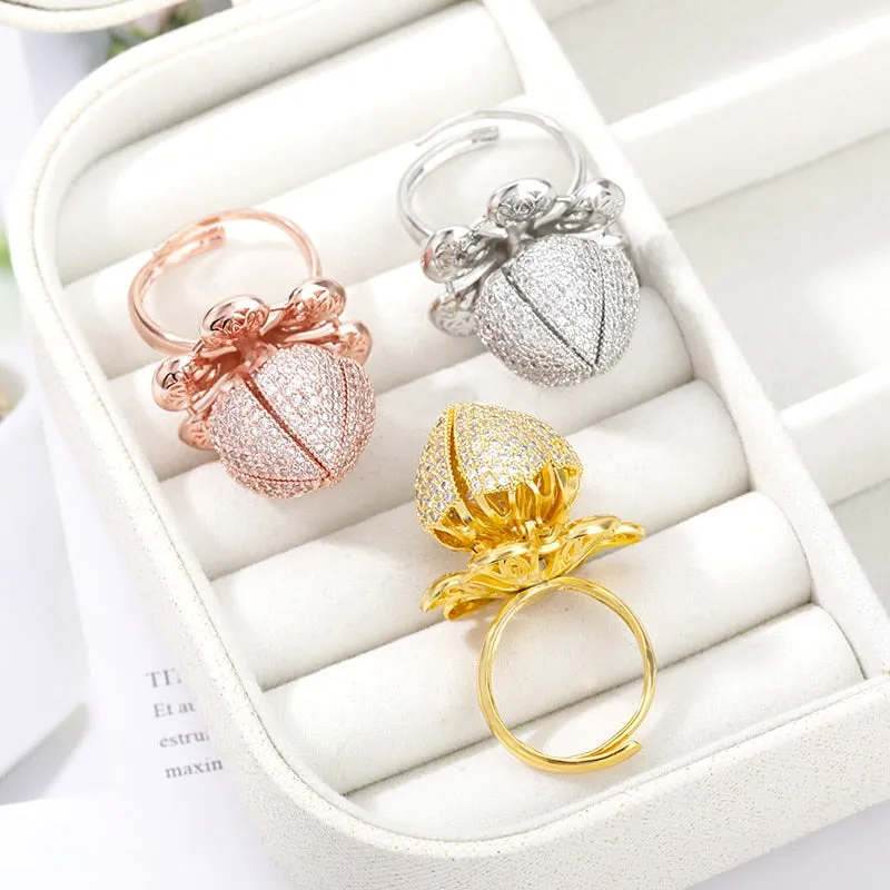Beautiful Blooming Flower Ring
