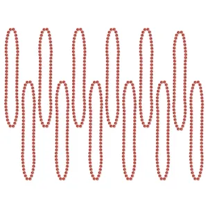 Beistle Red Party Beads (12/pkg) - Party Supply Decoration for General Occasion
