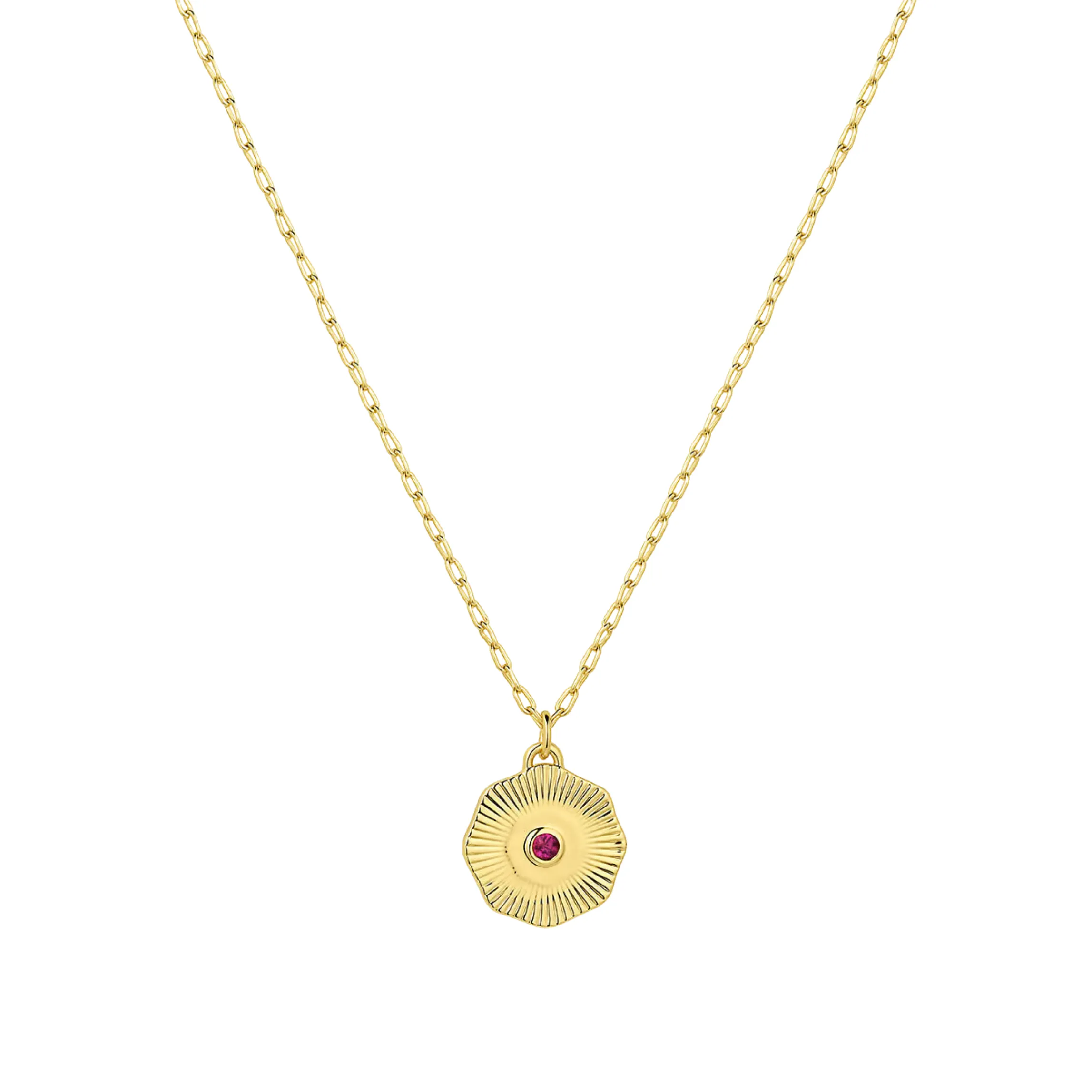 Birthstone Coin Necklace (Multiple Styles Available)