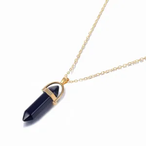 Black Onyx Crystal Necklace