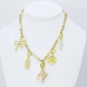Blush and Blessings Charm Necklace