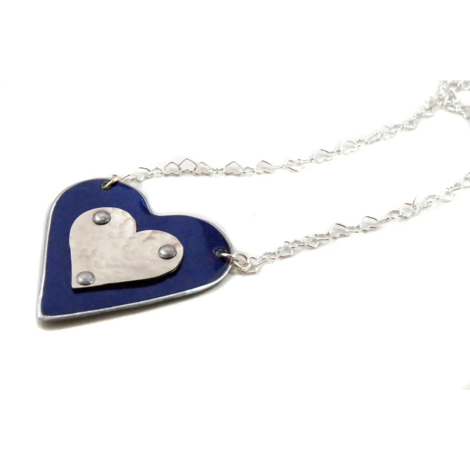 BMW Blue Heart Necklace