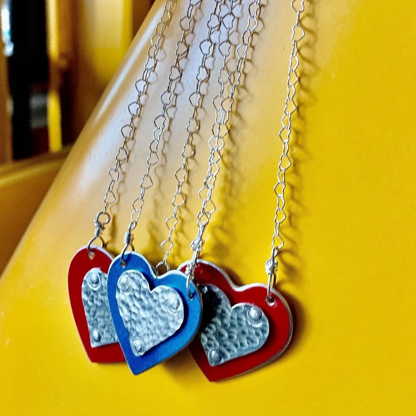 BMW Blue Heart Necklace