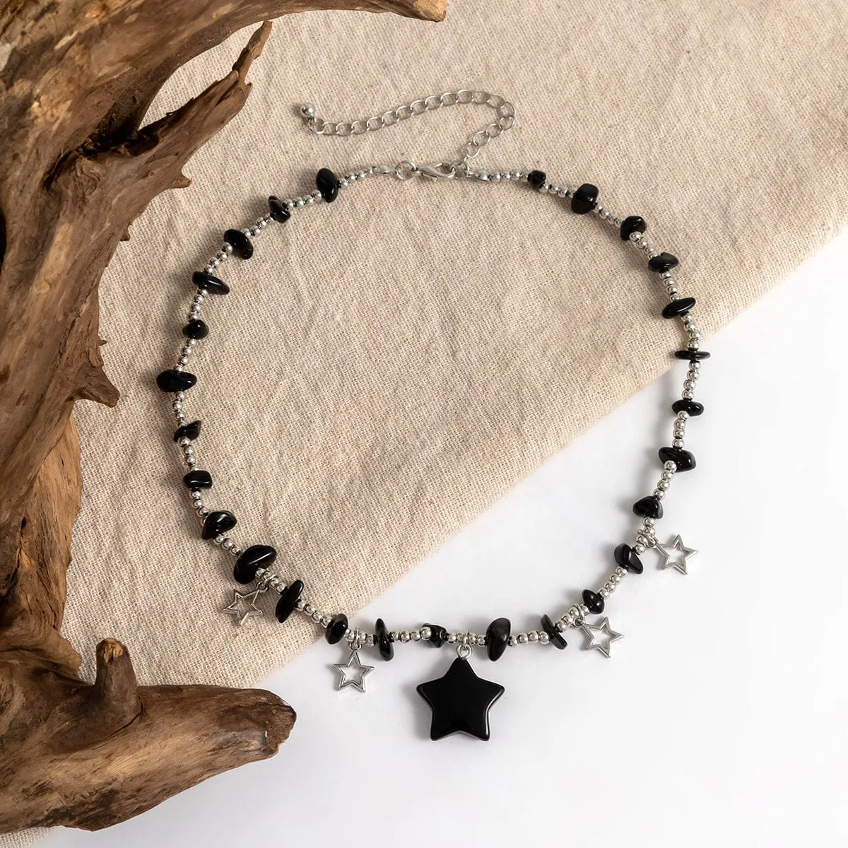 Bohemia Star Tassel Turquoise Stone Choker Necklace