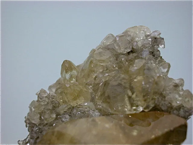 Calcite, Sub-Rosiclare Level Annabel Lee Mine, Ozark-Mahoning Mining Company, Harris Creek District, S. Illinois, Mined March 1988, Kalaskie Collection #463, Miniature 2.8 x 5.0 x 6.5 cm, $280. Online 1/12.