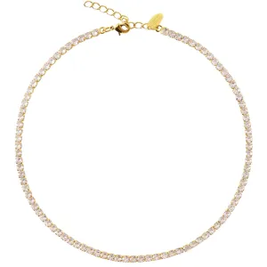 Caroline Svedbom Gold Zara Necklace - Clear Crystal