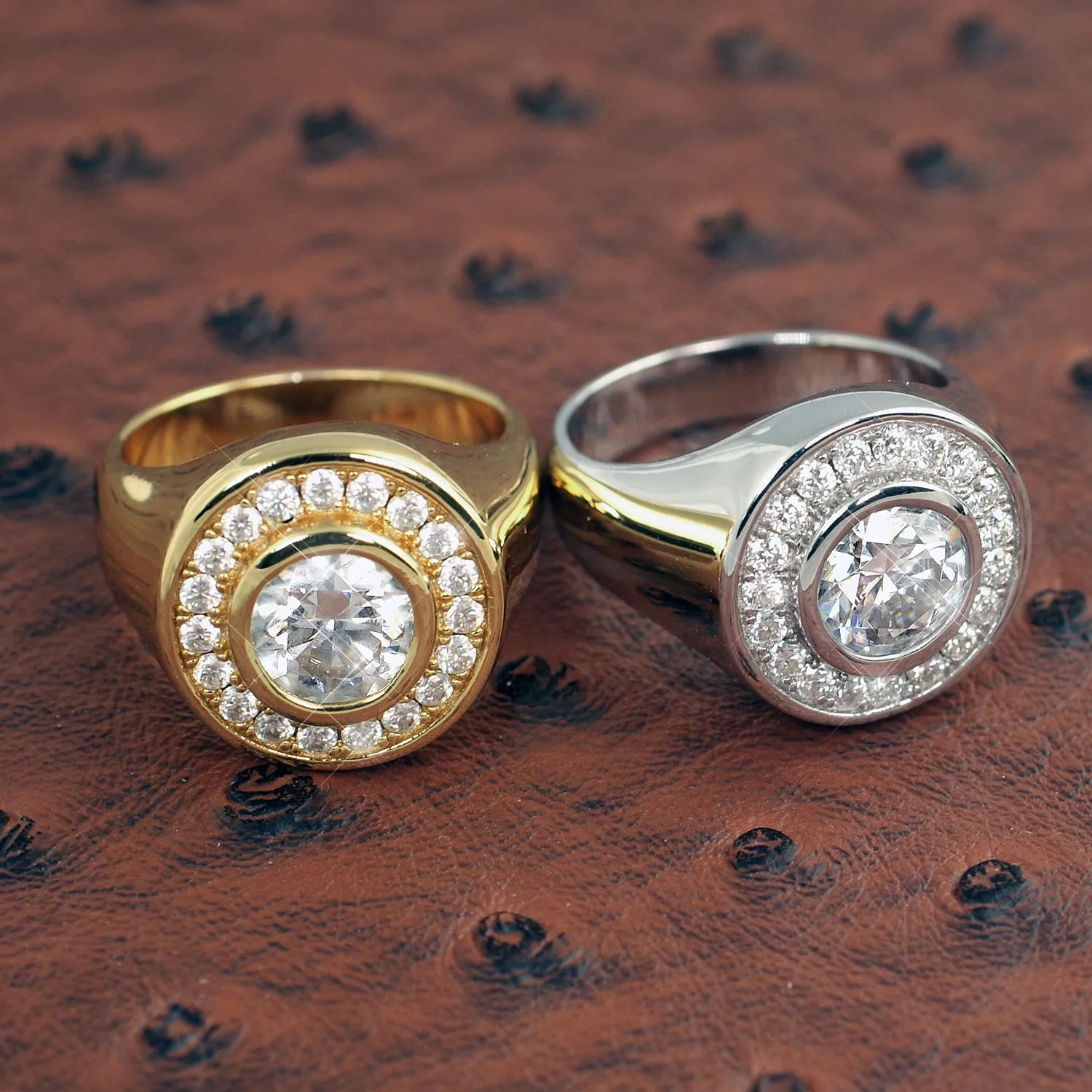 Certified VVS1 3.1 Carat Moissanite Godfather Ring
