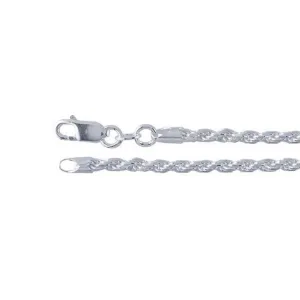 chain necklace / diamond-cut french rope - 2.7mm