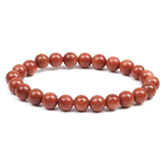 Chakra Natural Crystal Stone Stretch Bracelets 8mm