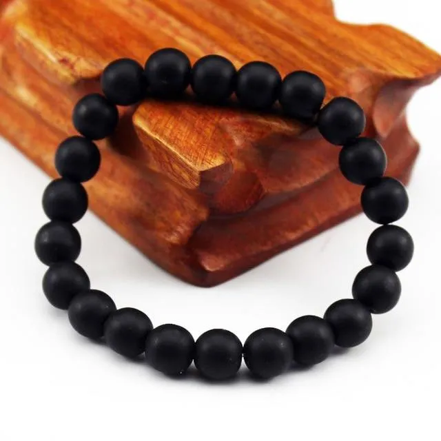 Chakra Natural Crystal Stone Stretch Bracelets 8mm