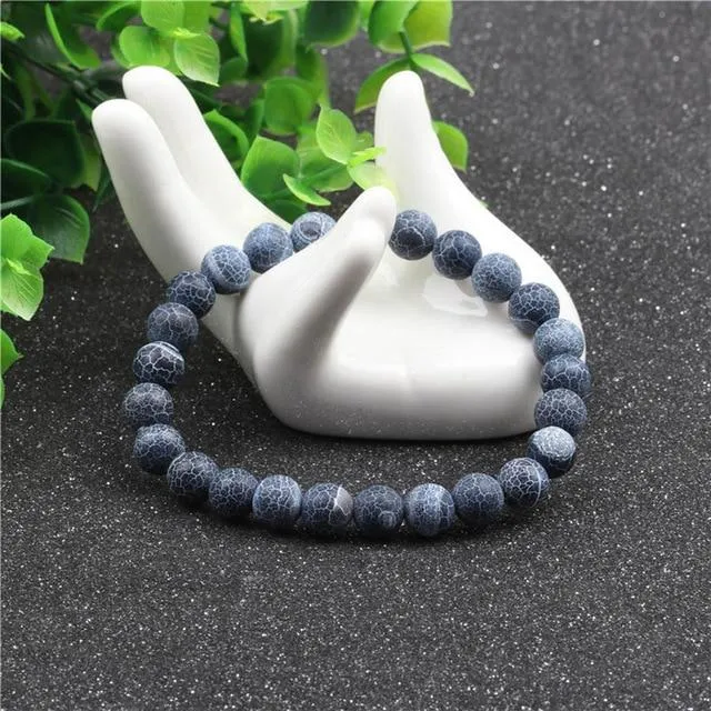 Chakra Natural Crystal Stone Stretch Bracelets 8mm
