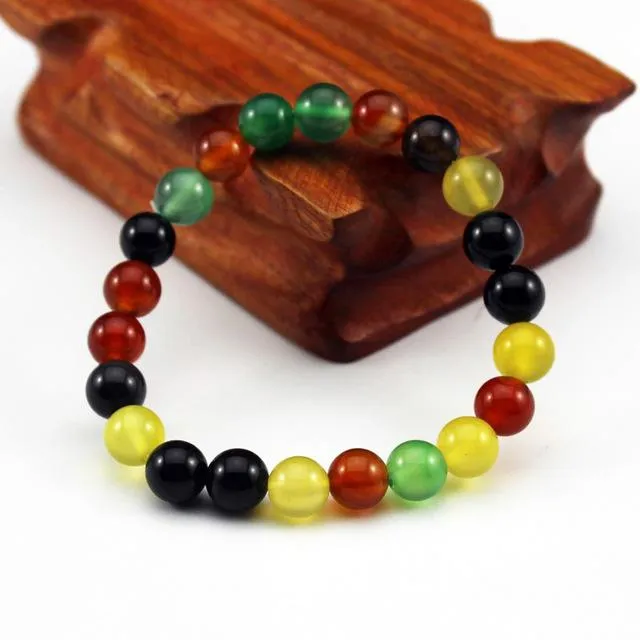 Chakra Natural Crystal Stone Stretch Bracelets 8mm