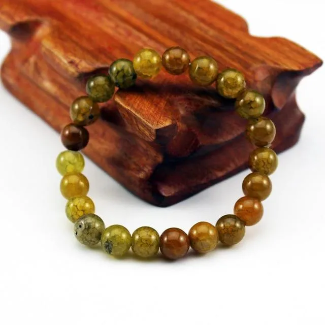 Chakra Natural Crystal Stone Stretch Bracelets 8mm