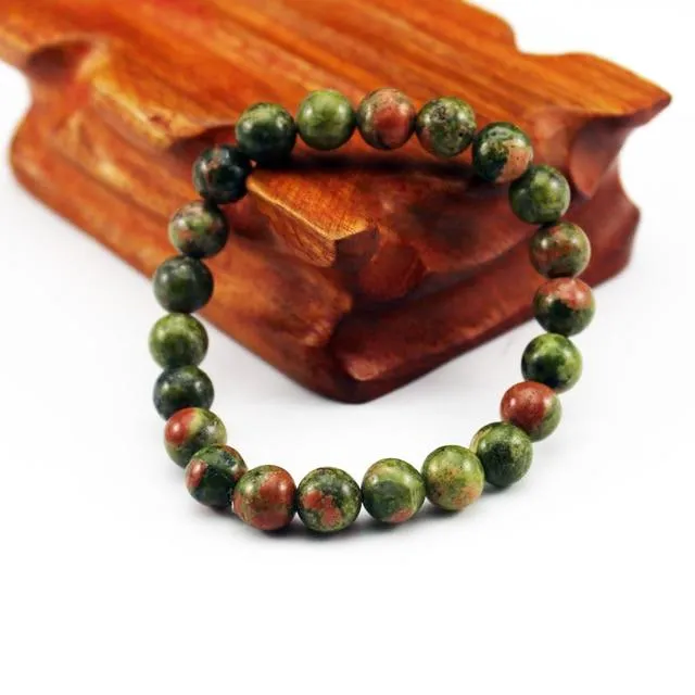 Chakra Natural Crystal Stone Stretch Bracelets 8mm