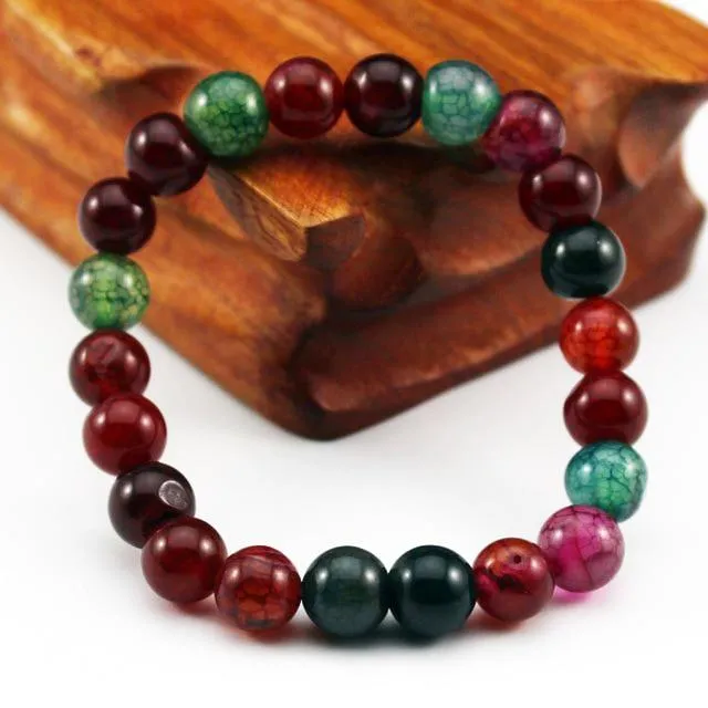 Chakra Natural Crystal Stone Stretch Bracelets 8mm