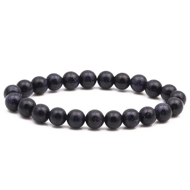 Chakra Natural Crystal Stone Stretch Bracelets 8mm