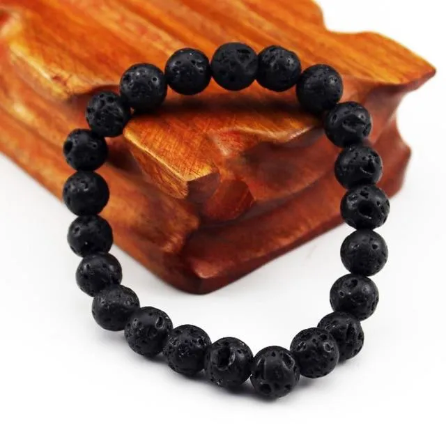 Chakra Natural Crystal Stone Stretch Bracelets 8mm