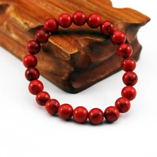 Chakra Natural Crystal Stone Stretch Bracelets 8mm