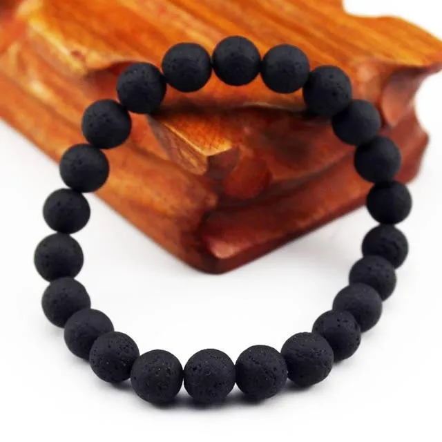 Chakra Natural Crystal Stone Stretch Bracelets 8mm