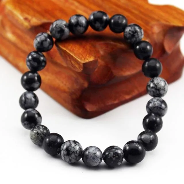 Chakra Natural Crystal Stone Stretch Bracelets 8mm