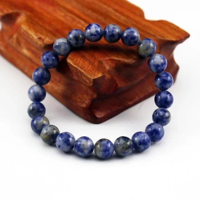 Chakra Natural Crystal Stone Stretch Bracelets 8mm