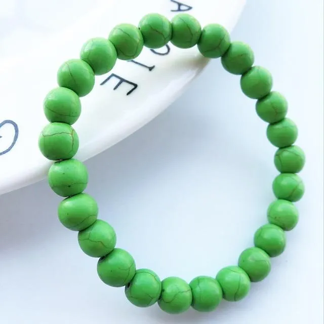 Chakra Natural Crystal Stone Stretch Bracelets 8mm